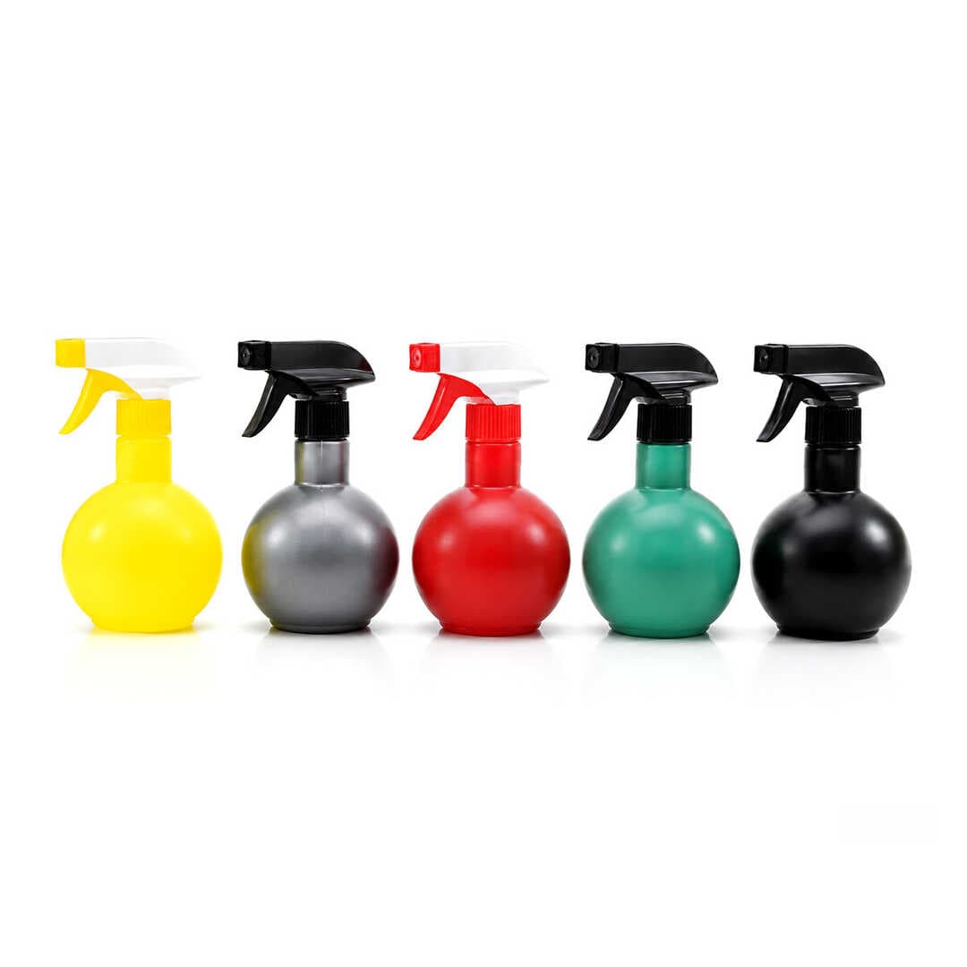 350ML PRİZMA RENKLİ ŞEFFAF TOMBUL - PLASTİK BOŞ SPREY PÜSKÜRTÜCÜ ŞİŞE (5430)
