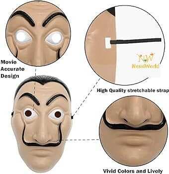 La Casa De Papel Salvador Dali Maskesi Orjinal İthal Ürün