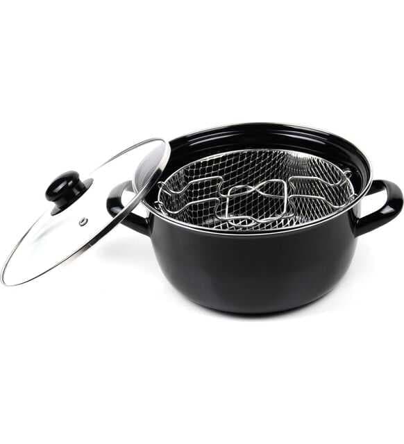 ESSAN SİYAH CAM KAPAK FRİTÖZ AZAK (4767)