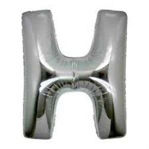 Nessiworld H Harf Folyo Balon Gümüş Renk  40 inç