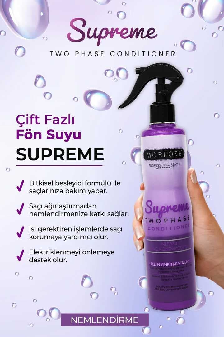 Çift Fazlı Supreme Kondisyoner Fön Suyu 400 ML - mrfs