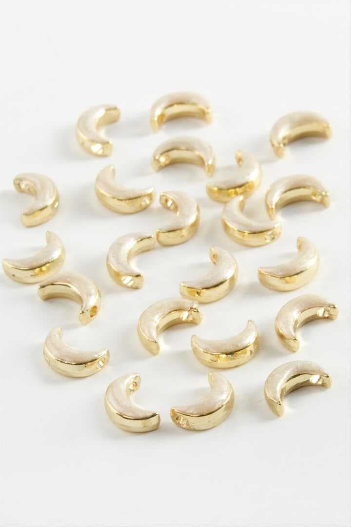 Hilal Tek Kulp Mineli Bileklik ve Kolye Ucu Aparatı 1 Adet