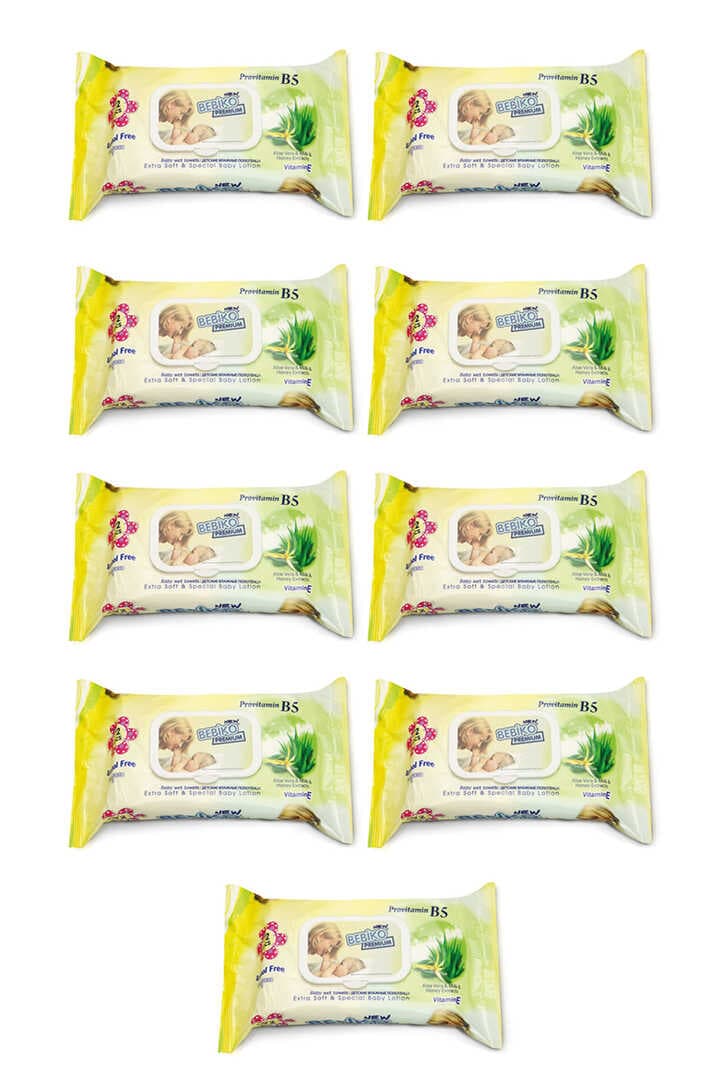 Bebiko Premium Wipe Losyonlu & Kapaklı Islak Mendil 648 Adet