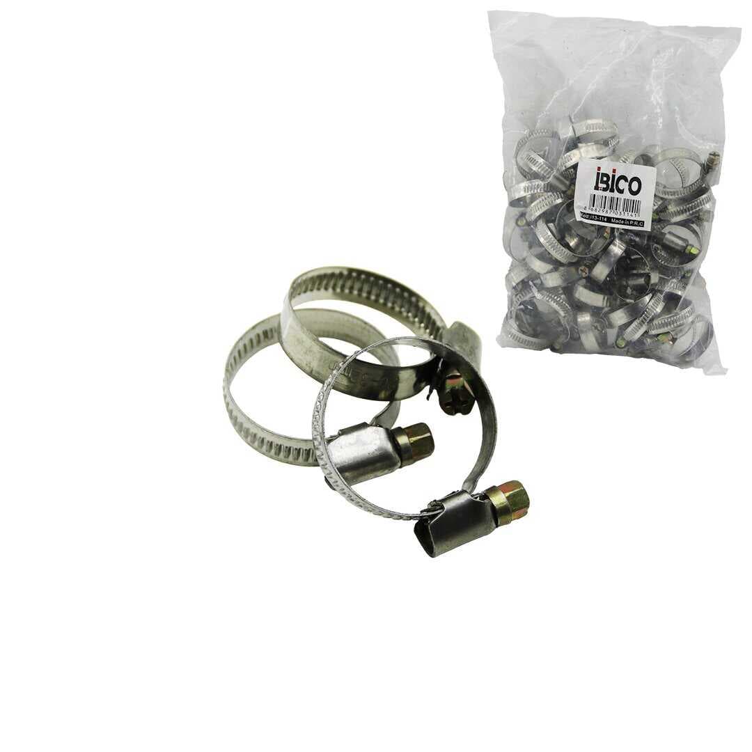 50 ADET 20-32MM METAL HORTUM KELEPÇE TORK AYARLI - AYARLANABİLİR KLİPS (5430)
