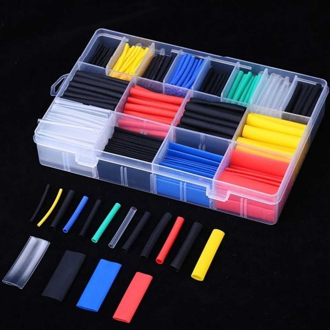 560 Parça Isıyla Daralan Makaron Kablo Koruyucu Kılıf Makaron Kablo Yalıtım Makaron Seti (5430)