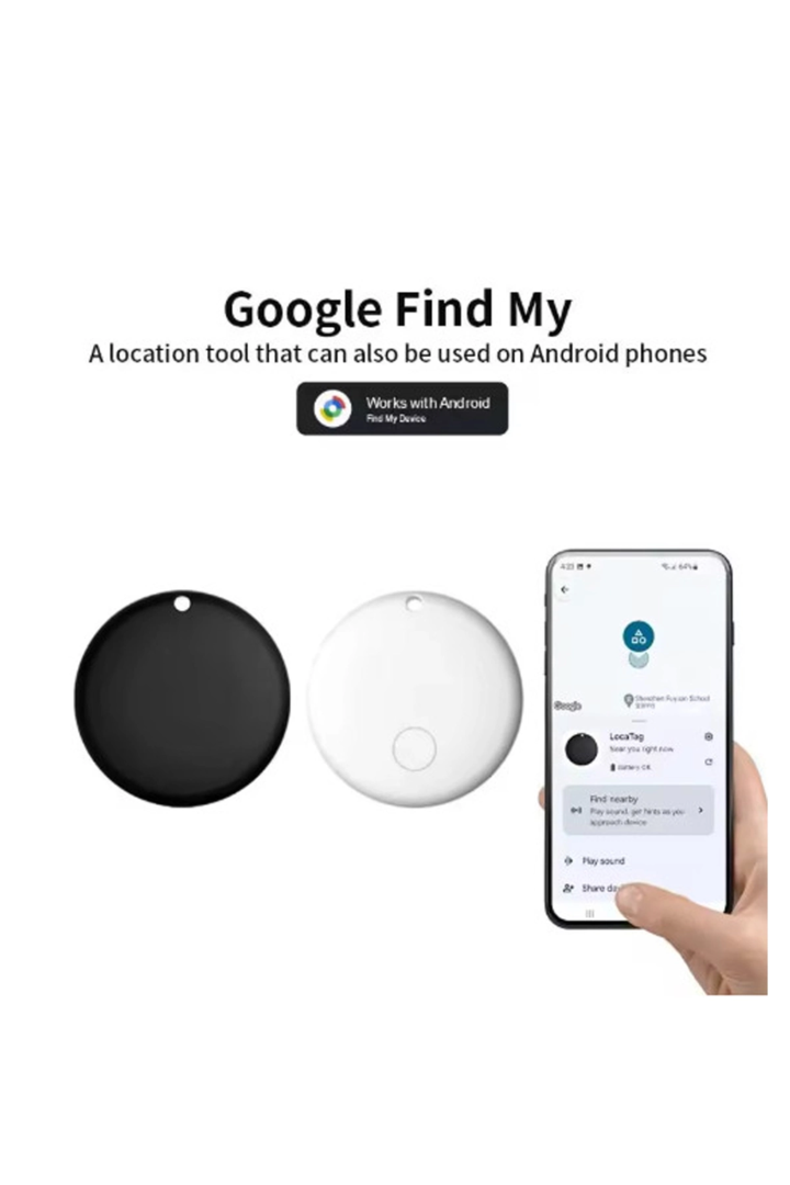 Airtag Android Konum Belirleme Akıllı Takip Cihazı Smart Finder Siyah