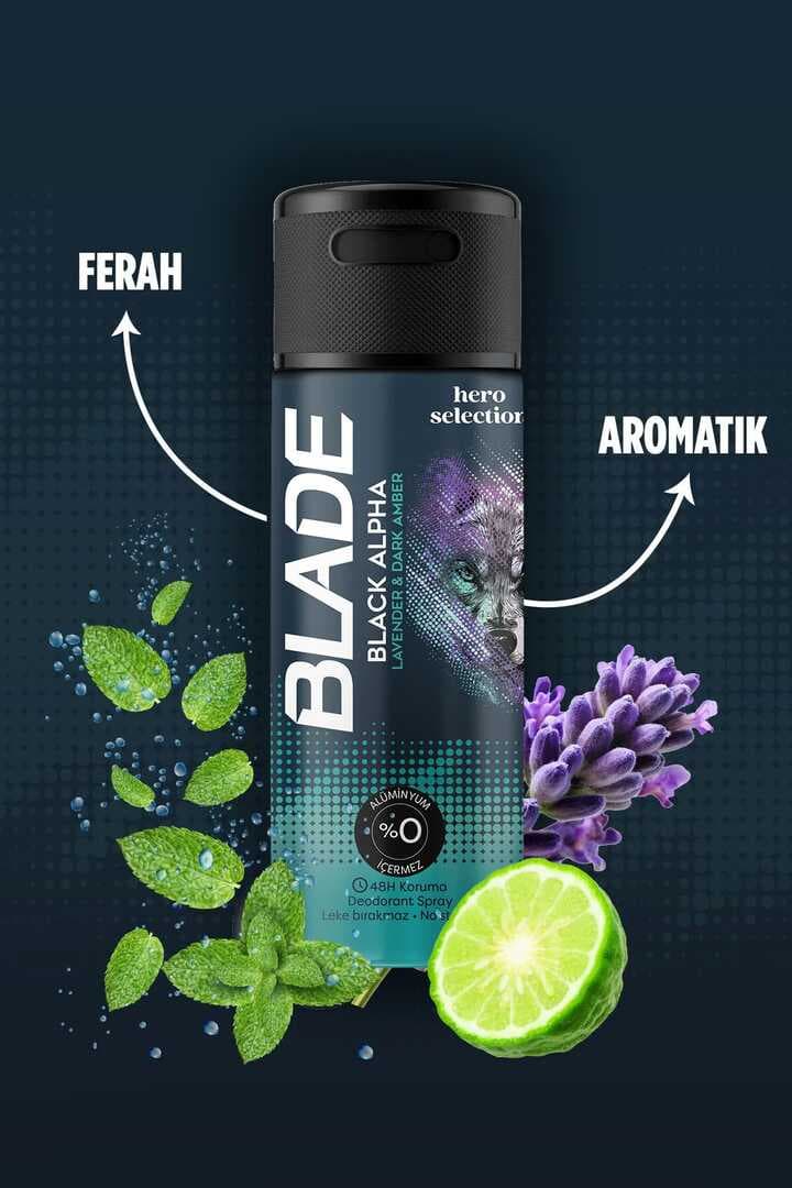 Blade Hero Selection Serisi Black Alpha Erkek Deodorant 150 Ml