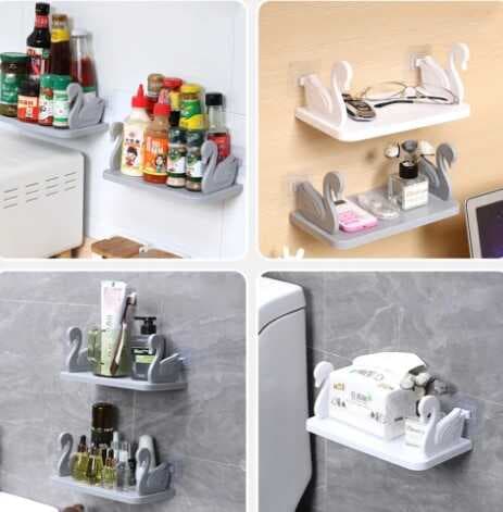 Nessiworld Kuğu Tasarımlı Kendinden Yapışkanlı Raf