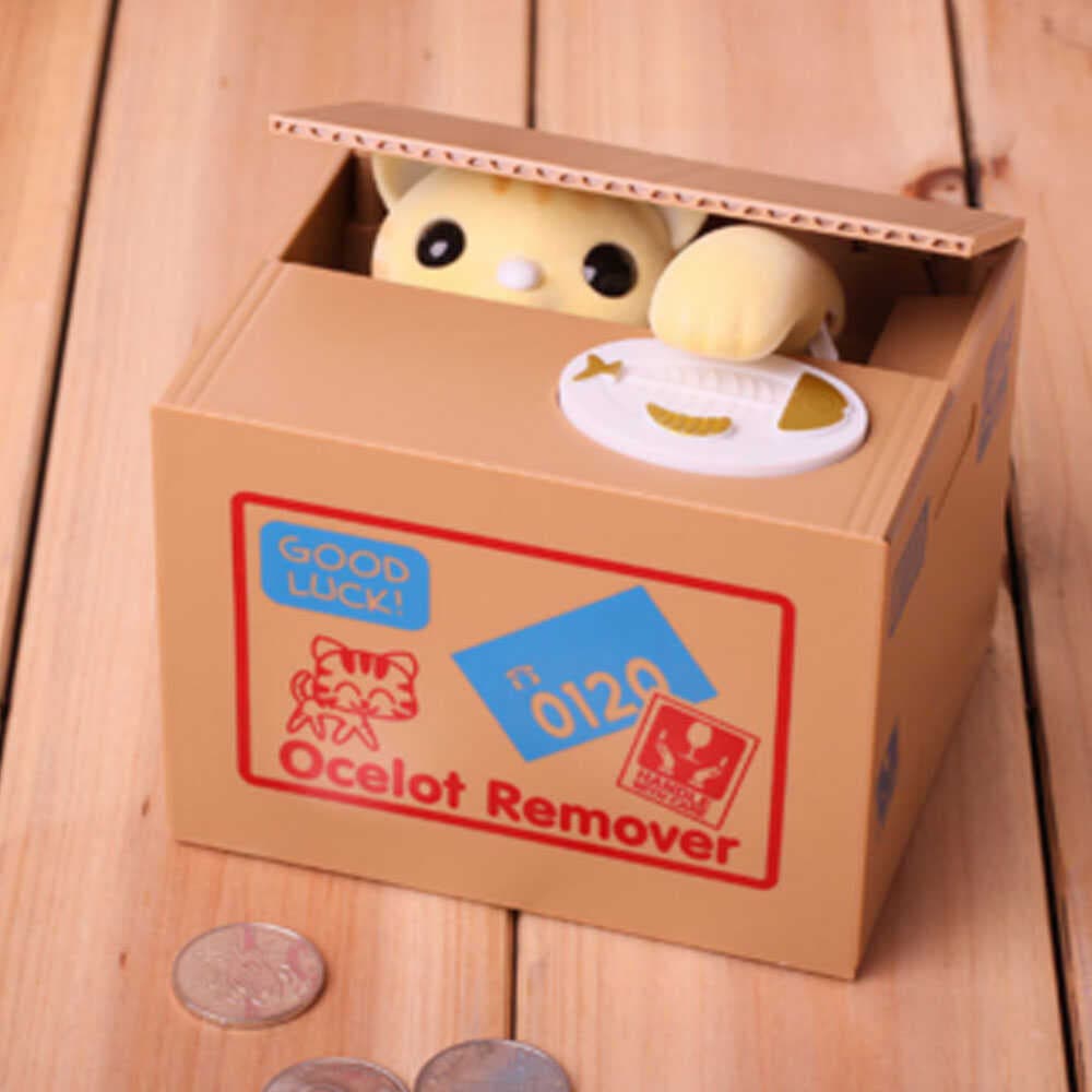 Hırsız Para Çalan Kedi Kumbara (477477)