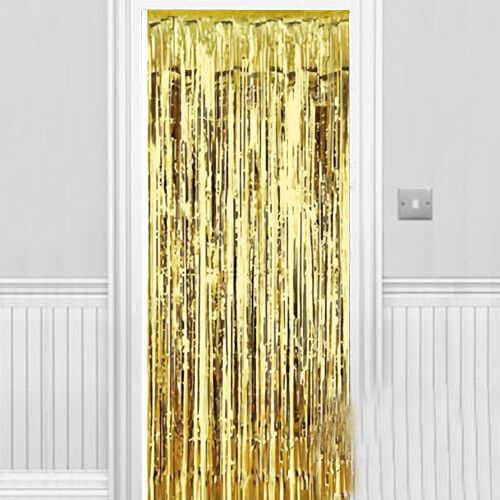 Işıltılı Duvar ve Kapı Perdesi Gold 90x200 cm (5430)