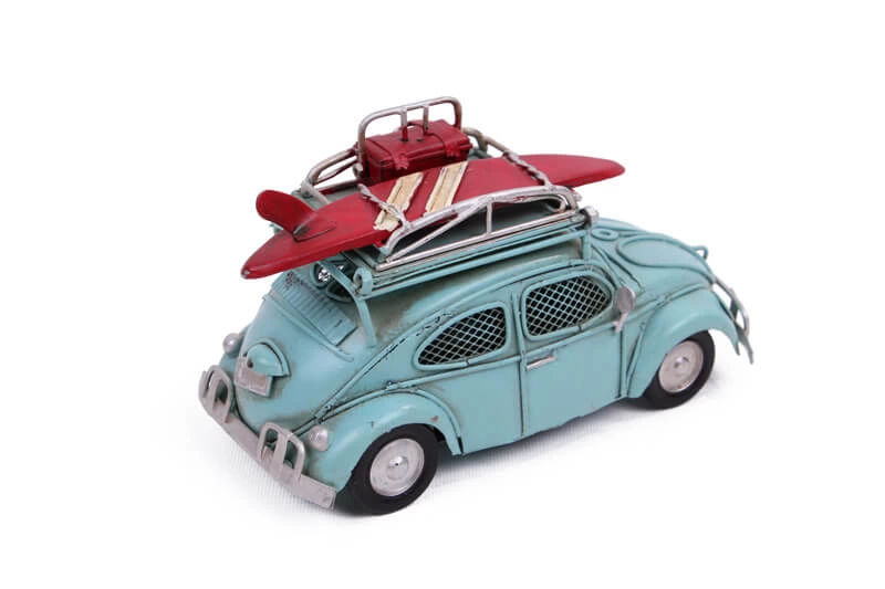 Dekoratif Metal Araba Çerçeveli Ve Kumbaralı