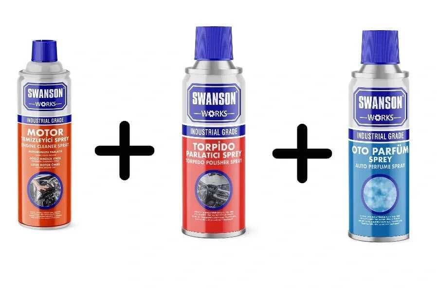Swanson Works Torpido + Oto Parfüm + Motor Temizleyici (5430)