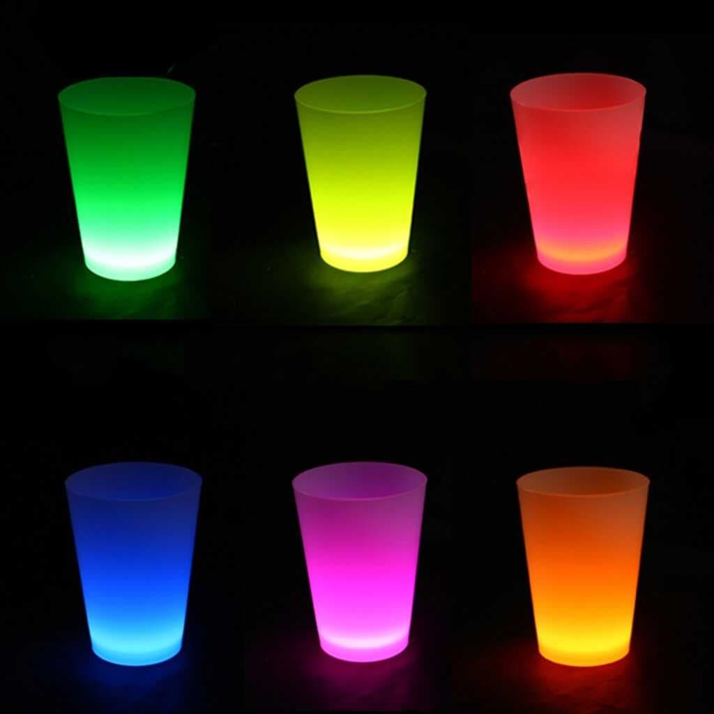 Neon Parti Glow Bardak 1.5 oz Karışık Renk 1 Adet Tekli