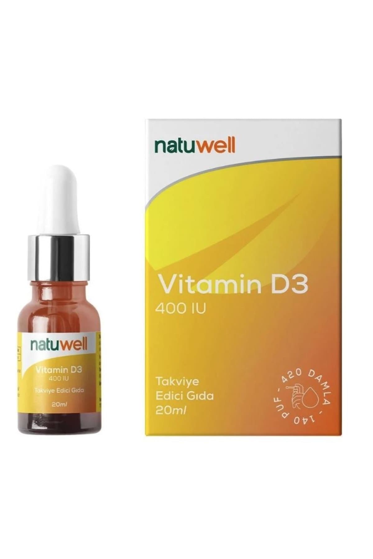 Natuwell Vitamin D3 400 Iu Damla 20 ML