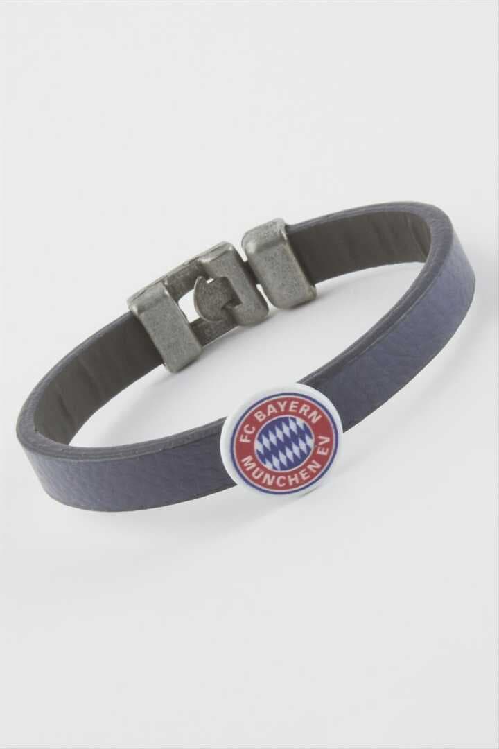 Lacivert Renkli Suni Deri Bileklik