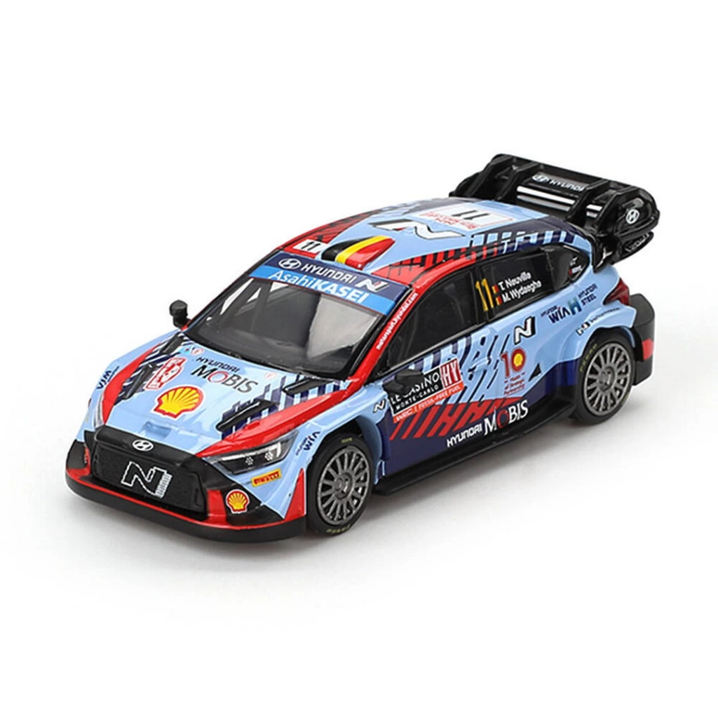 Nessiworld Mini GT 1/64 Hyundai i20 N Rally1 Hybrid 2024 Rallye Monte-Carlo Winner - Blister Paket