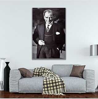 GAAGART Tekli Dikey Kavas Ofis Tablosu Klasik Atatürk Portresi 40 x 60 gartM7040