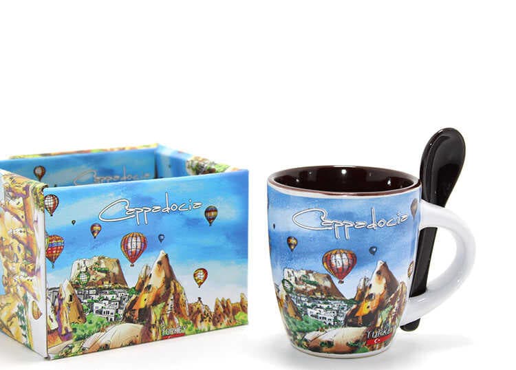 Kaşıklı Yöresel Kahve Fincanı Tekli Model 1