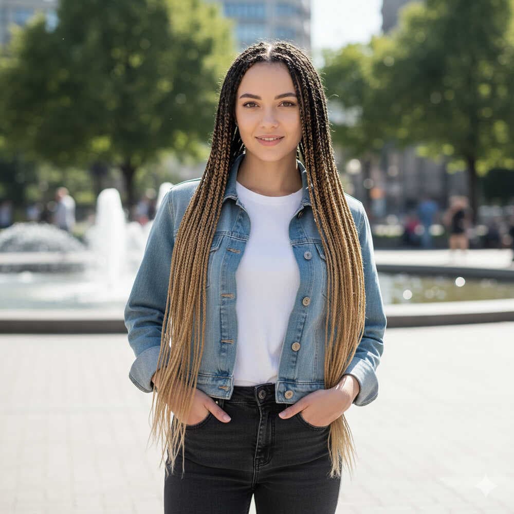 Afrika Örgüsü Ve Rasta İçin Sentetik Ombreli Saç / Siyah / Balköpüğü