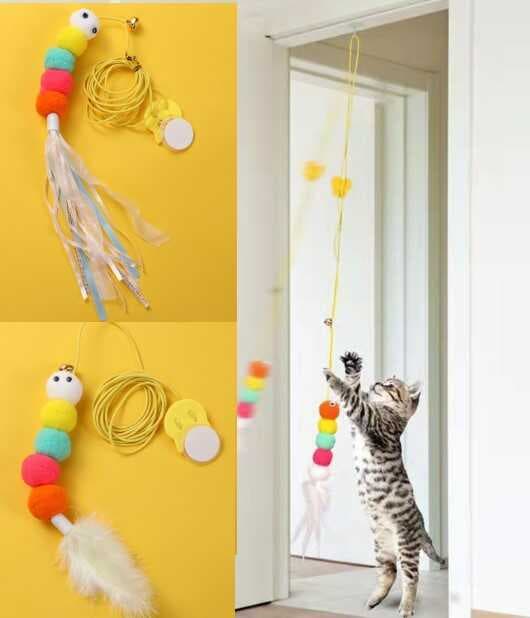 Elastik Kendinden Yapışkanlı Solucan Kedi Oltası (5430)