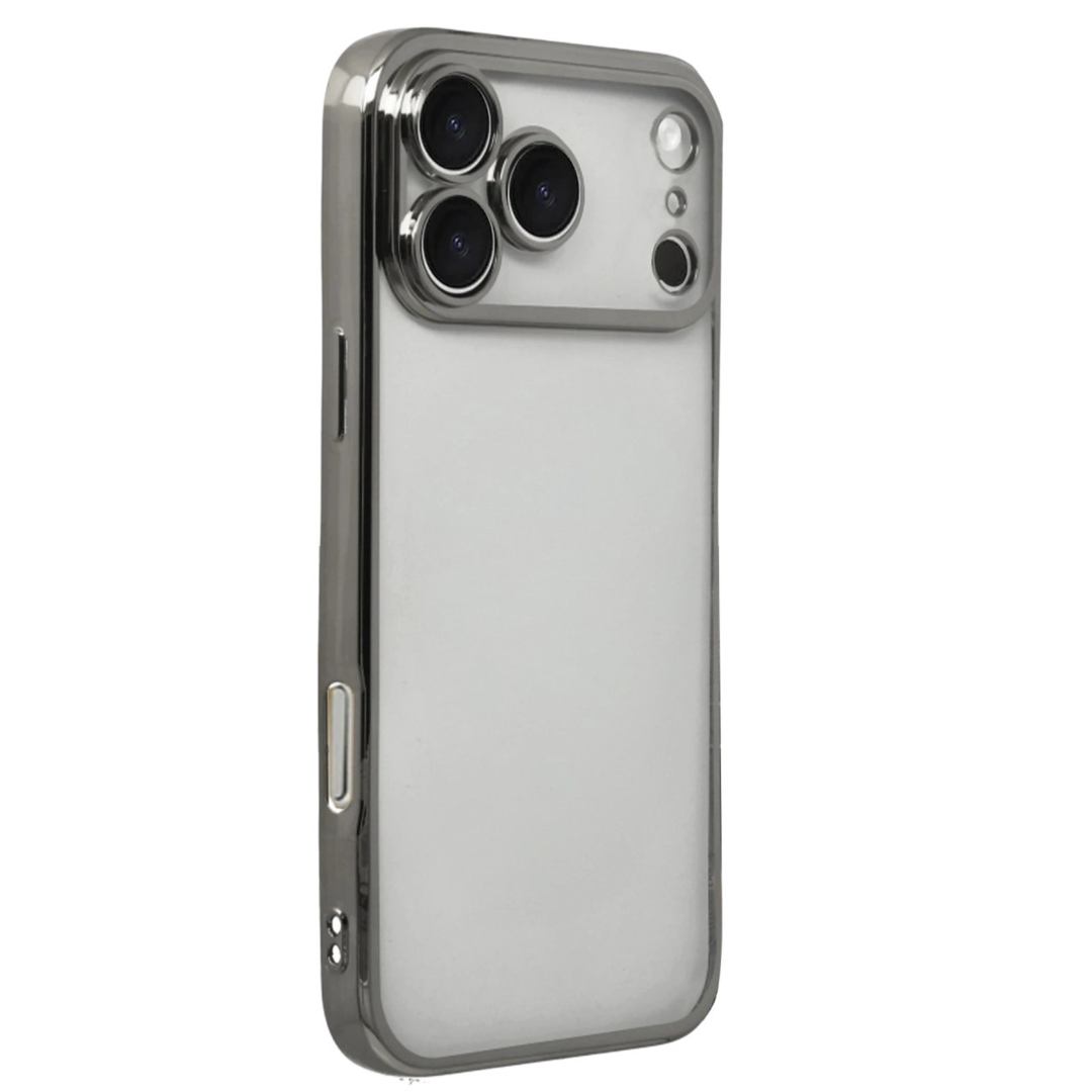 Apple İphone 17 Pro Max Razer Lensli Silikon - Titan Gri