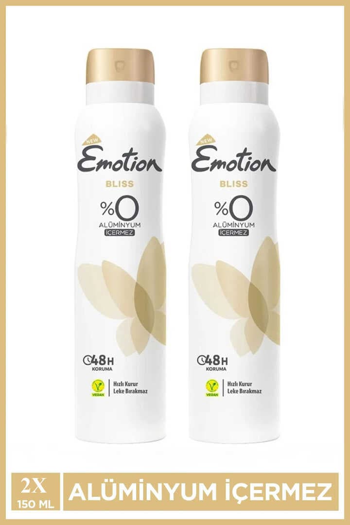 2 Adet Emotion Bliss Kadın Vegan Deodorant 150 Ml Hızlı Kurur , Leke Bırakmaz