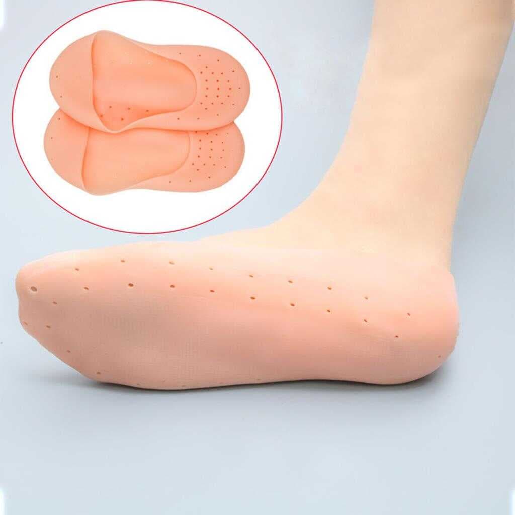 1 Çift Silikon Hava Alır Patik Silikon Ayak -Topuk Koruyucu Nemlendirici (477477)