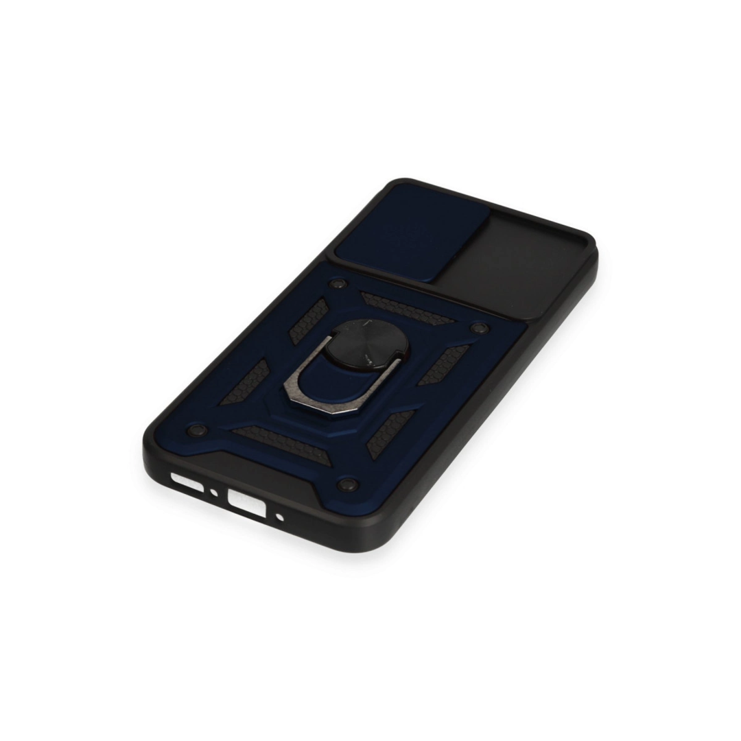 Samsung Galaxy A54 5g Kılıf Pars Lens Yüzüklü Silikon - Lacivert