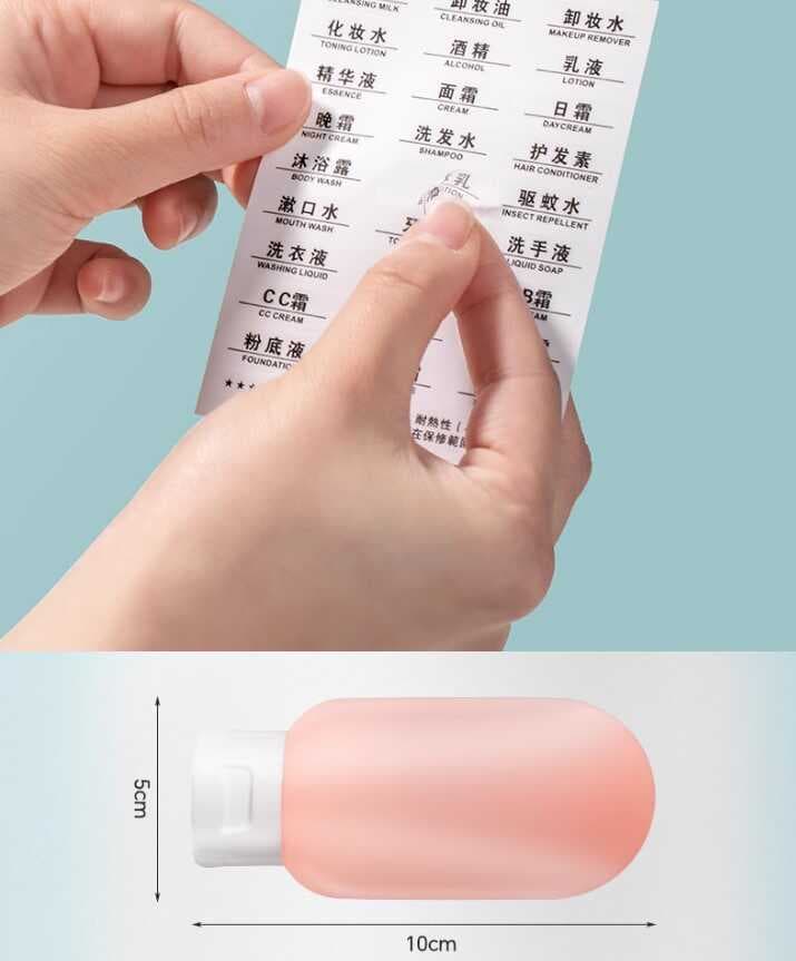 Seyahat Tipi Doldurulabilir Krem Şampuan Kutusu 3 lü Set