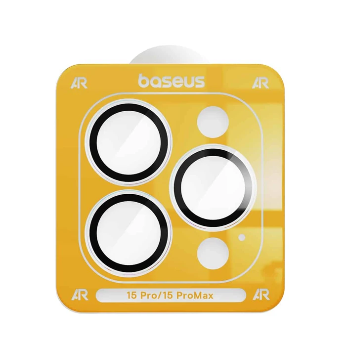 Baseus iPhone 15 Pro/15 Pro Max için Corning Serisi HD Cam Kamera Koruyucu-(5775)
