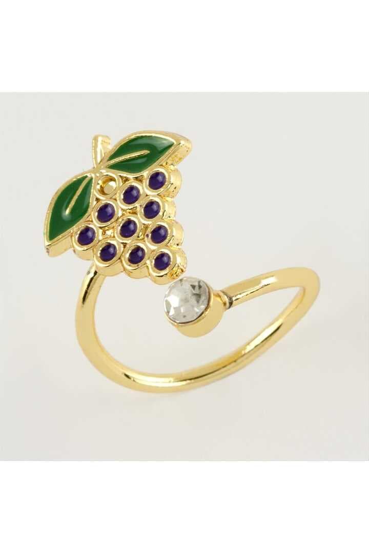 Üzüm Mineli Taşlı Eklem Yüzük 1 Adet