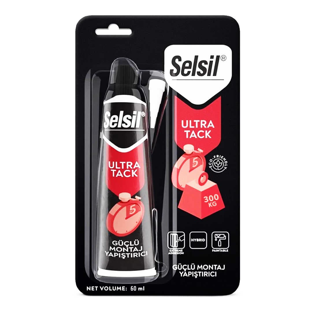 SELSİL MONTAJ YAPIŞTIRICI BEYAZ ULTRA TACK 60ML (5430)