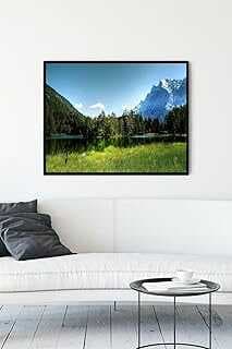 (10782) Yeşil Doğa Mazara Çerçeveli Tablo (40x50cm)