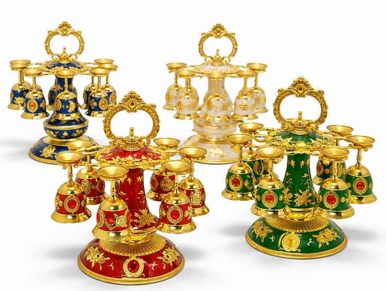 6'lı Lüks Sunum Ve Dekoratif Kadeh Seti