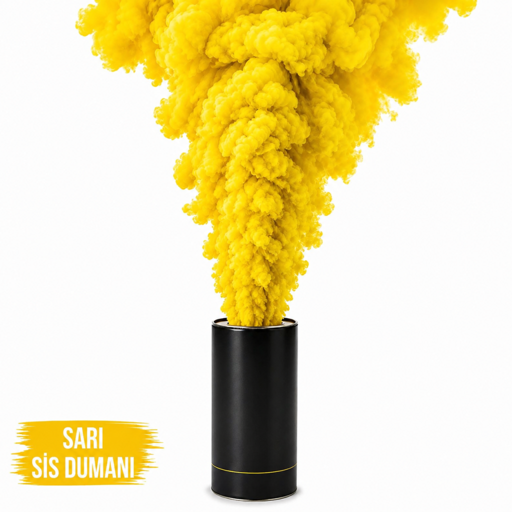 Sarı Renk Sis Bombası Sarı Duman 1 Adet
