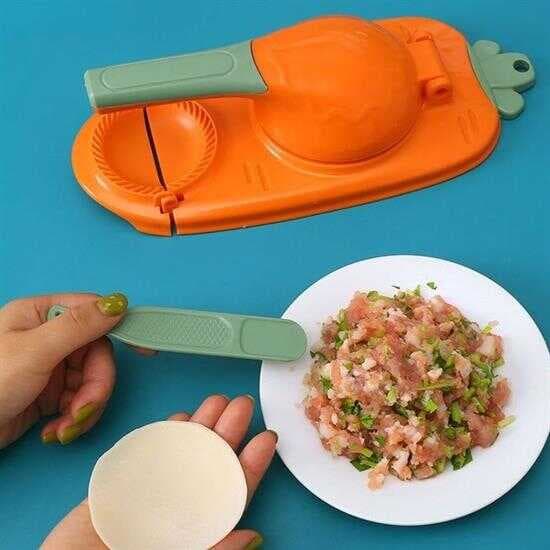 Havuç Tasarımlı Şık  Pratik  Börek Mantı Hamuru Presleme  Börek Yapma Kalıbı (5430)