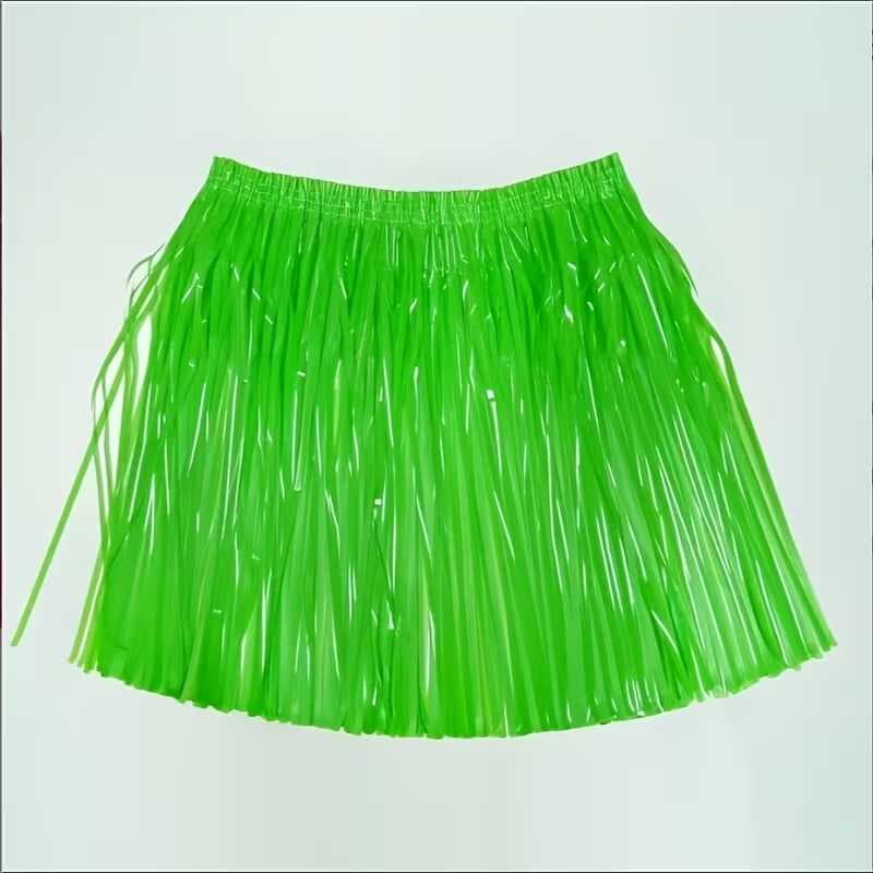 Neon Yeşil Hawaii Parti Eteği 40 cm