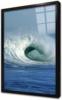 Deizde Büyük Dalga Çerçeveli Cam Tablo 30x40 cm CA20287