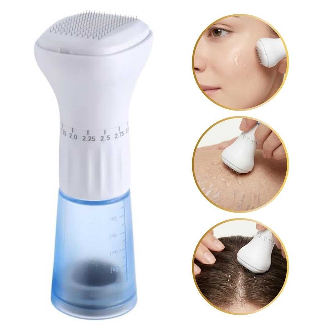 140 İğneli Serum Hazneli Dermaroller – 0-3 mm Ayarlı Dermaroller Mikro İğneli Saç, Cilt ve Vücut Bakım Aparatı (5430)
