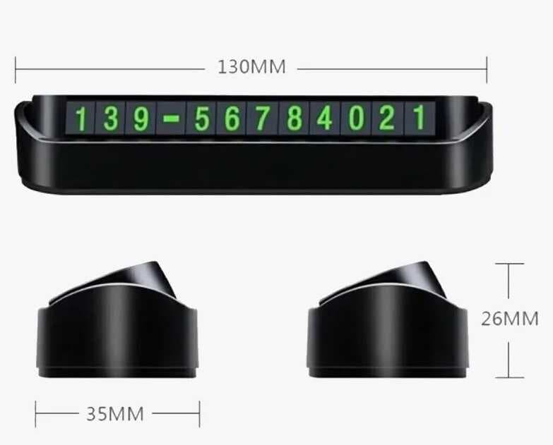 Araç Torpido Üstü Aç Kapa Fosforlu Numaratör