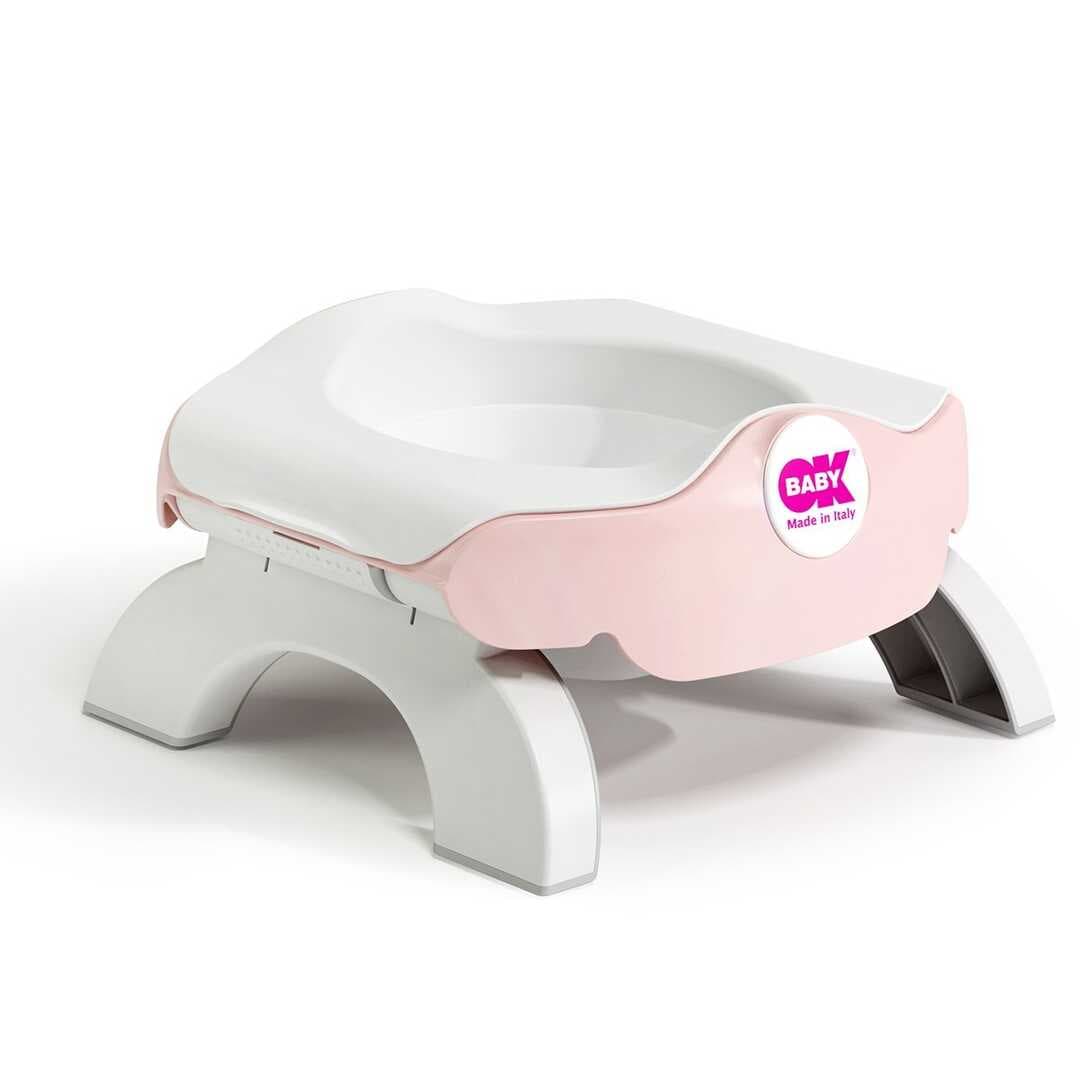 OkBaby Roady Katlanabilir Oturak & Klozet Adaptörü / Pembe