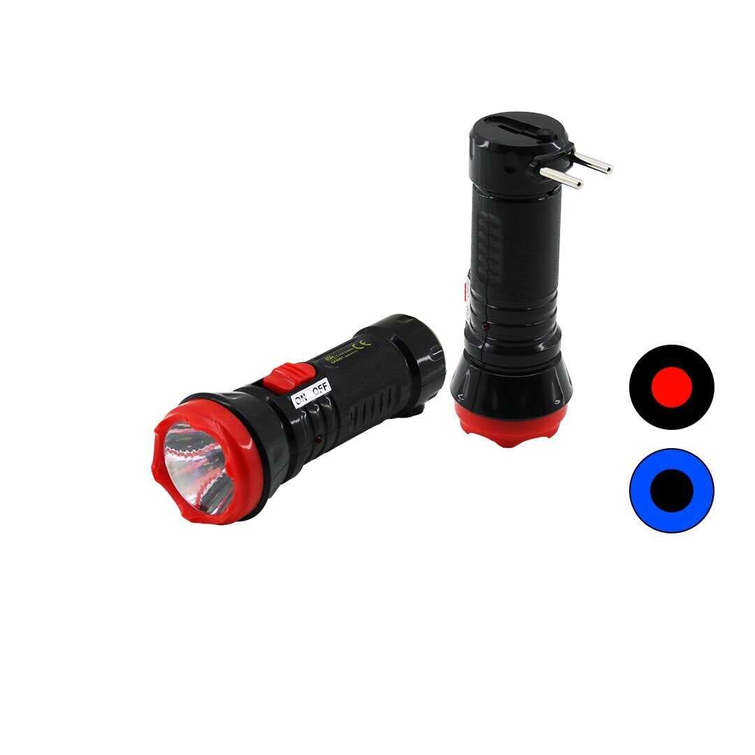 1W TEK LED FİŞ ŞARJLI EL FENERİ UZUN MESAFELİ (5430)