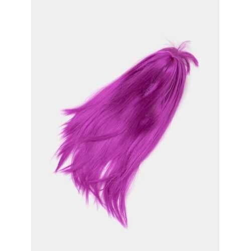 Fuşya Renk Düz Kesim Uzun Parti Peruğu Takma Saç