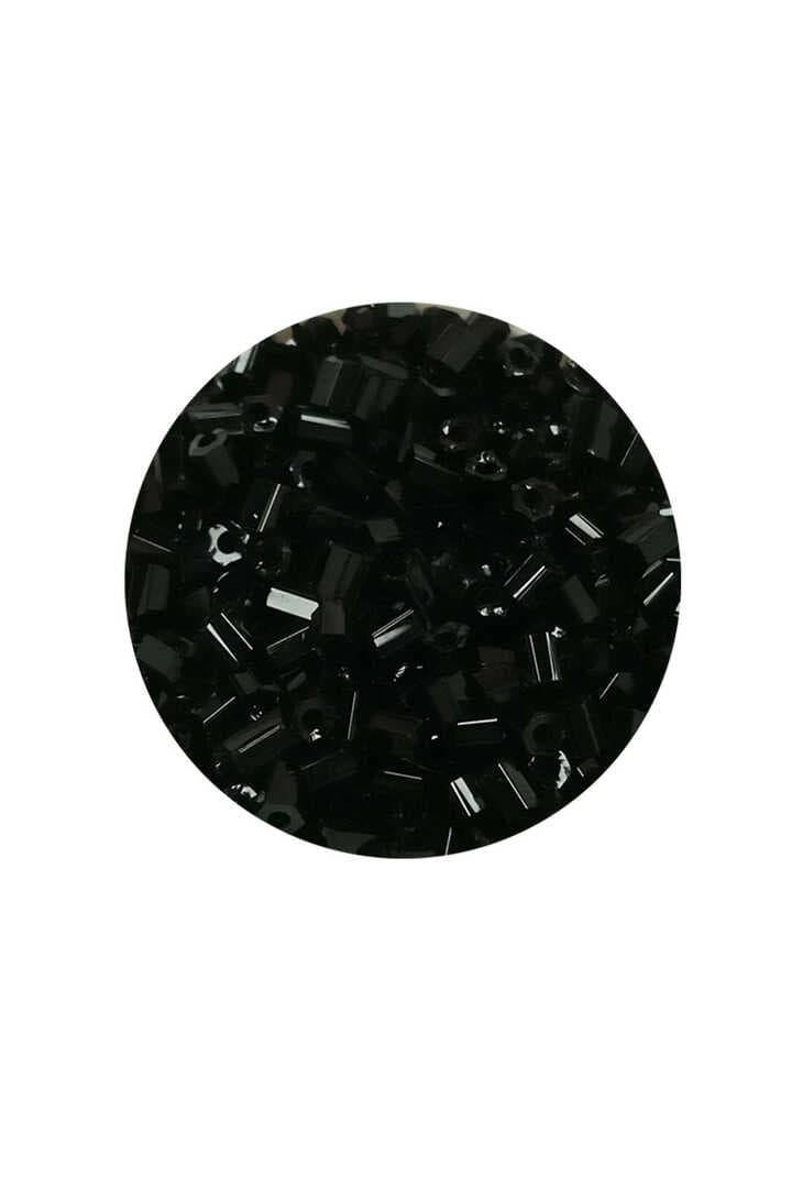 Kesme Cam Boncuk 2mm - 60 Gram - Siyah - BNC360