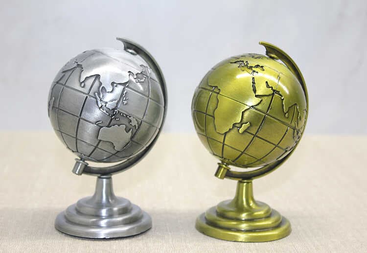 Metal Dünya Küre - Model 2