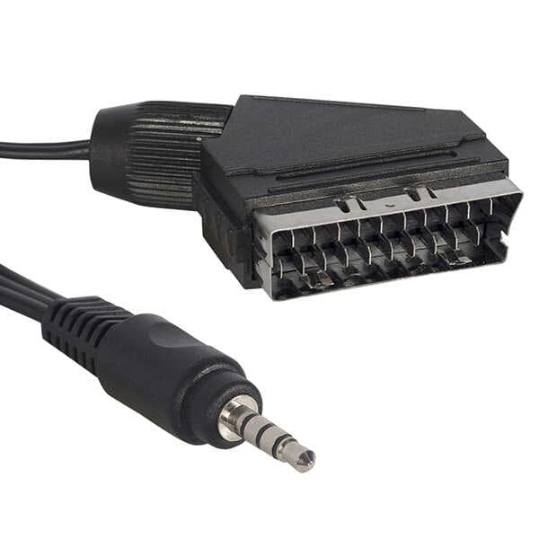 UYDU ALICISI AV KABLO 3.5 MM ST ERKEK/SCART KABLO 1.2 METRE KISA JACK (TİVİBULAR İÇİN) (4767)