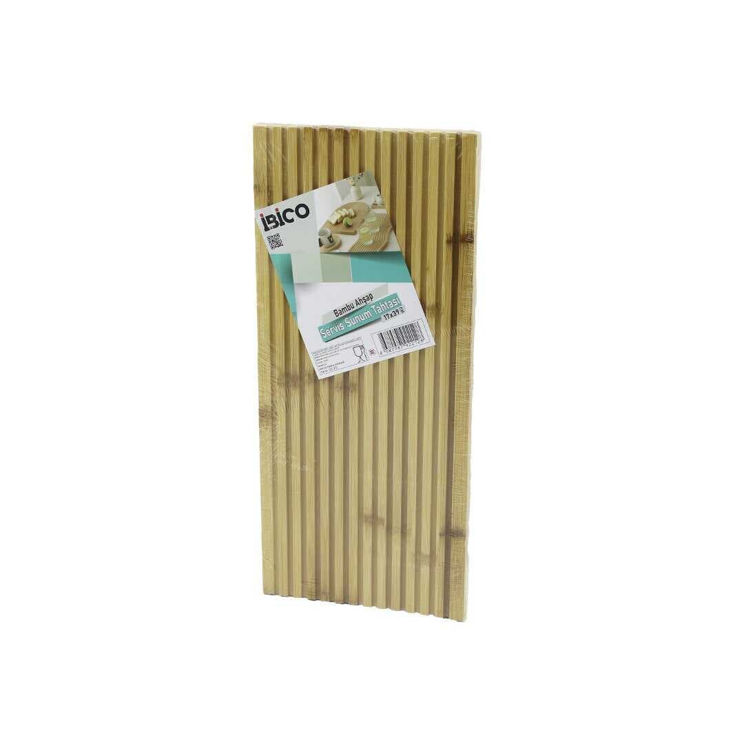 D.GEN  DÜZ KANALLI  ÇİFT TARAF=DÜZ - KANALLI AHŞAP BAMBU SERVİS SUNUM TAHTASI  17 X 39 X 1.5CM (5430)