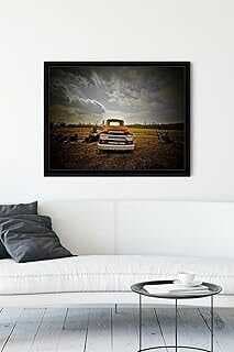 (10719) Dodge Araba Çerçeveli Tablo (50x70cm)