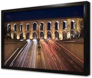 Fatih Gece Sur Çerçeveli Cam Tablo 60x90 cm CA16085