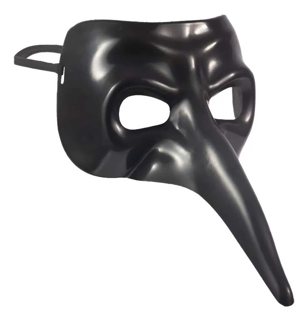 Siyah Uzun Burun Veba Doktoru Maskesi